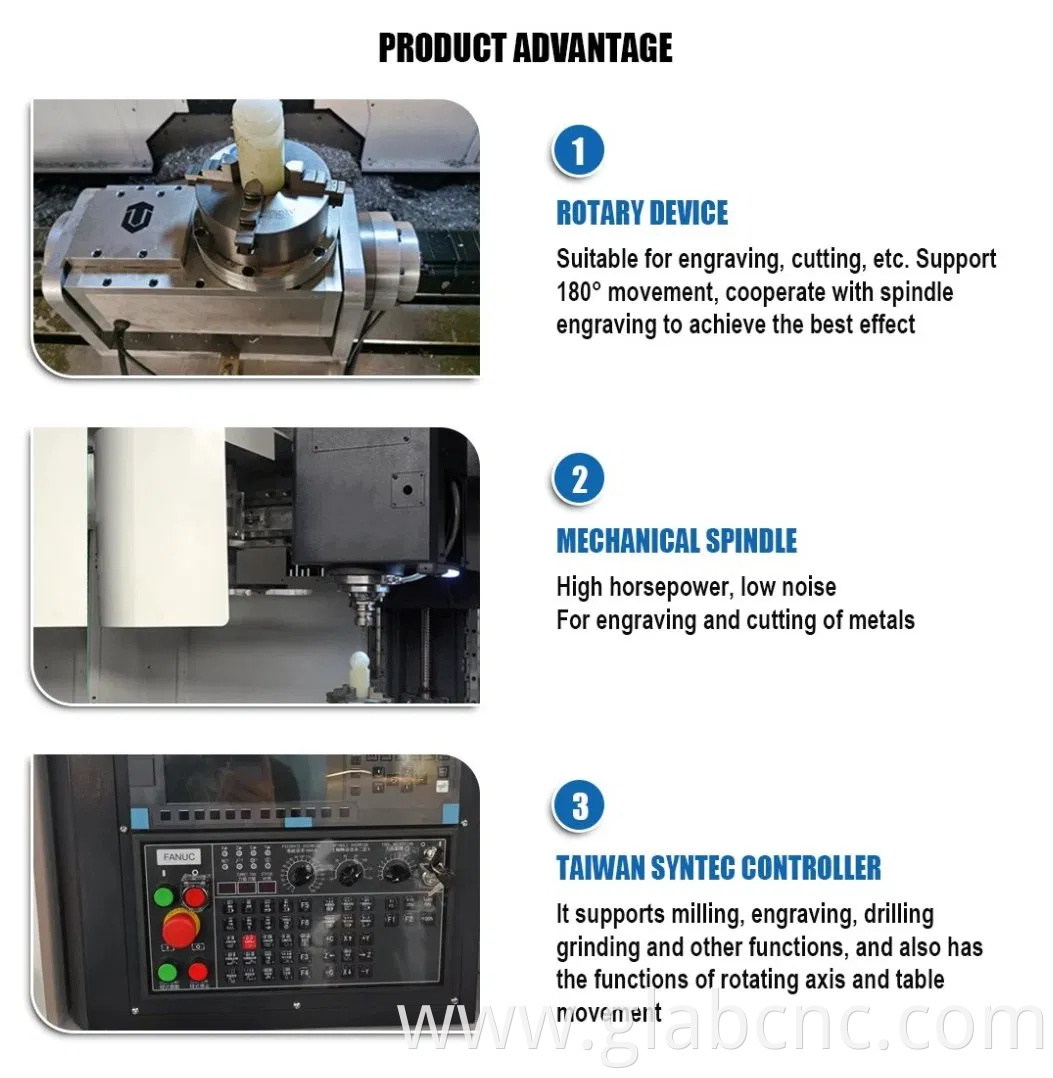 Vmc650 Vmc850 Vmc855 CNC Vertical Machining Center Small Horizontal Mini Used CNC Milling Machine Vmc